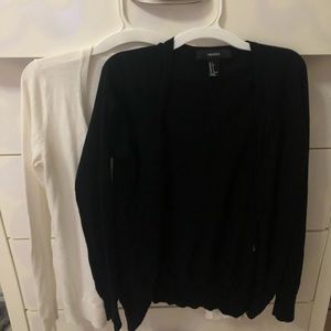 Forever 21 Black&White Cardigan Duo